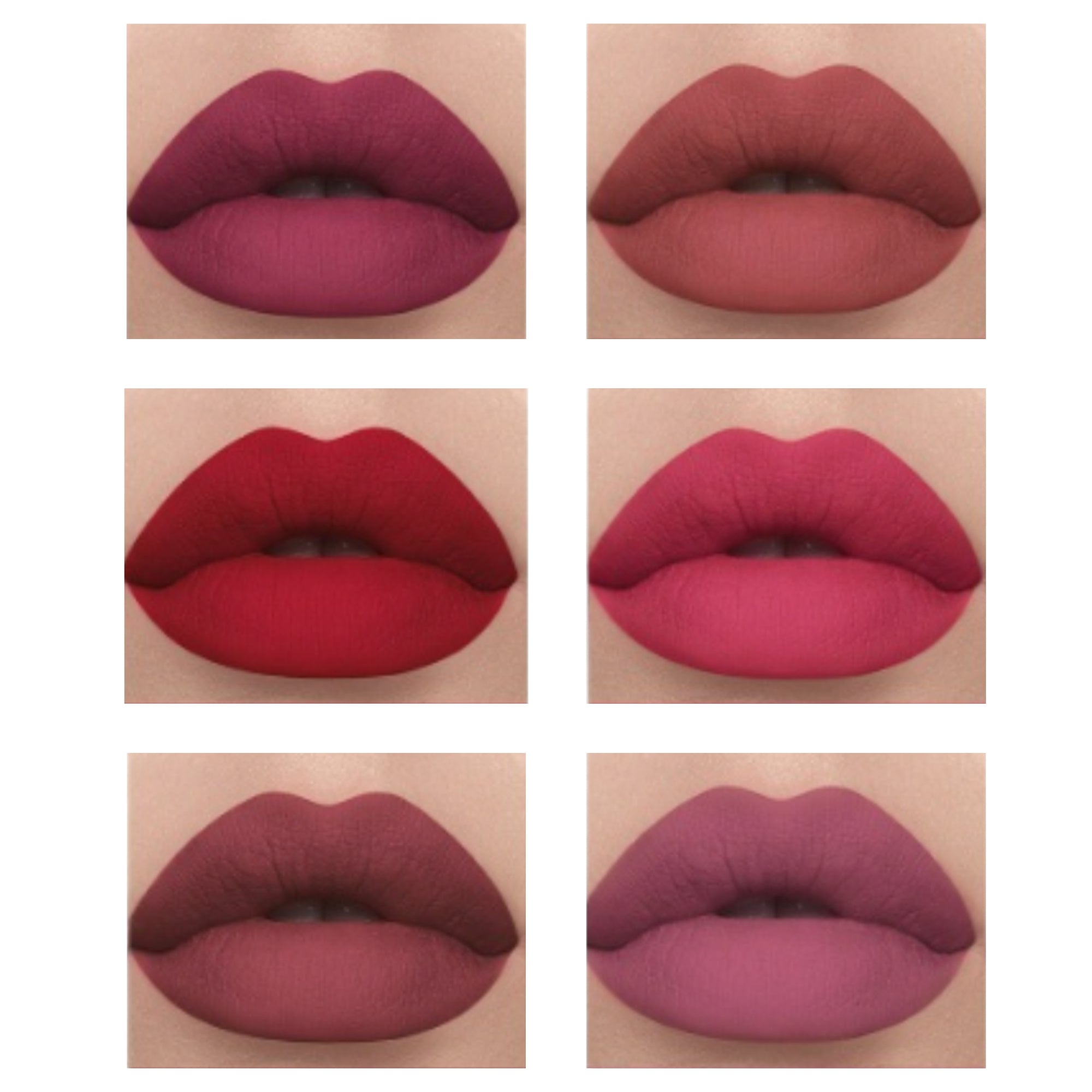 Janiwa Vegan Velvet Matte Liquid Lipstick Set (6 Pcs)