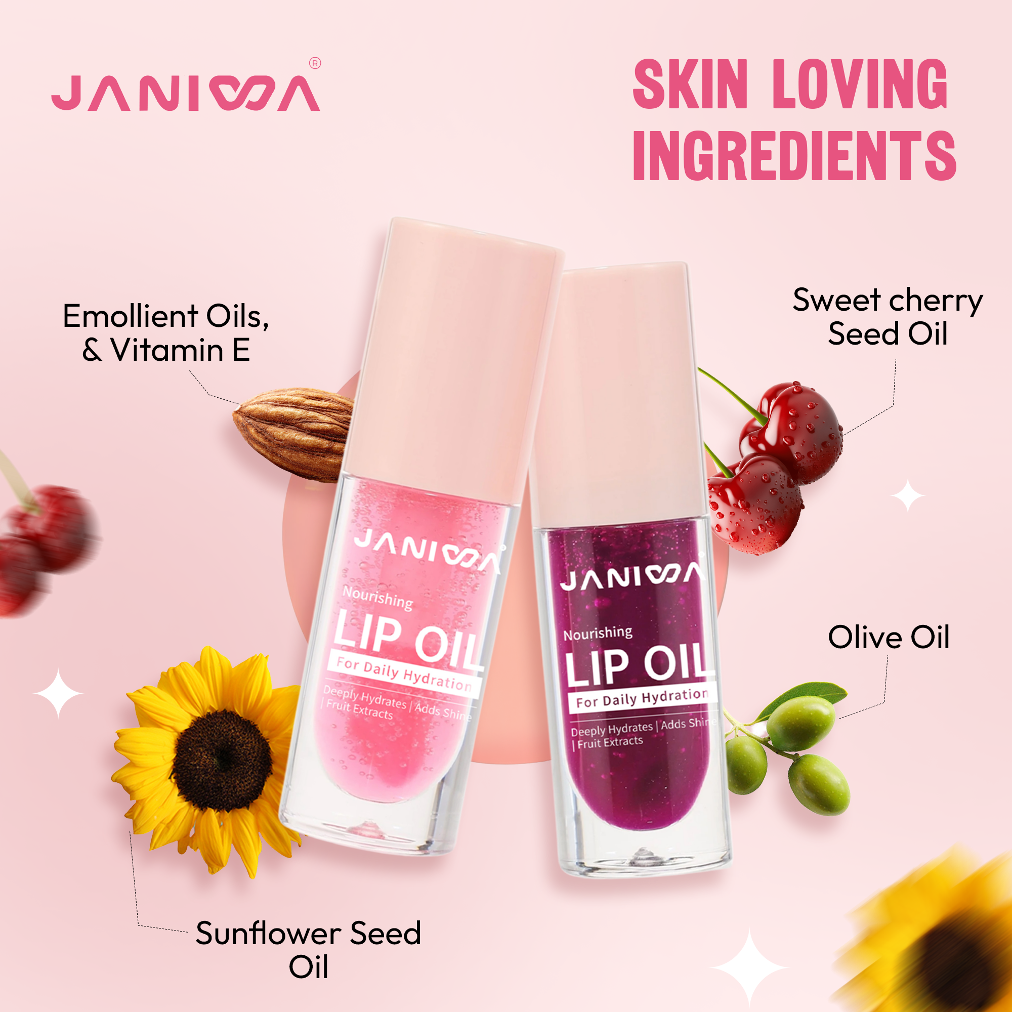 JANIWA Vegan Fruit Hydrating Lip Oil