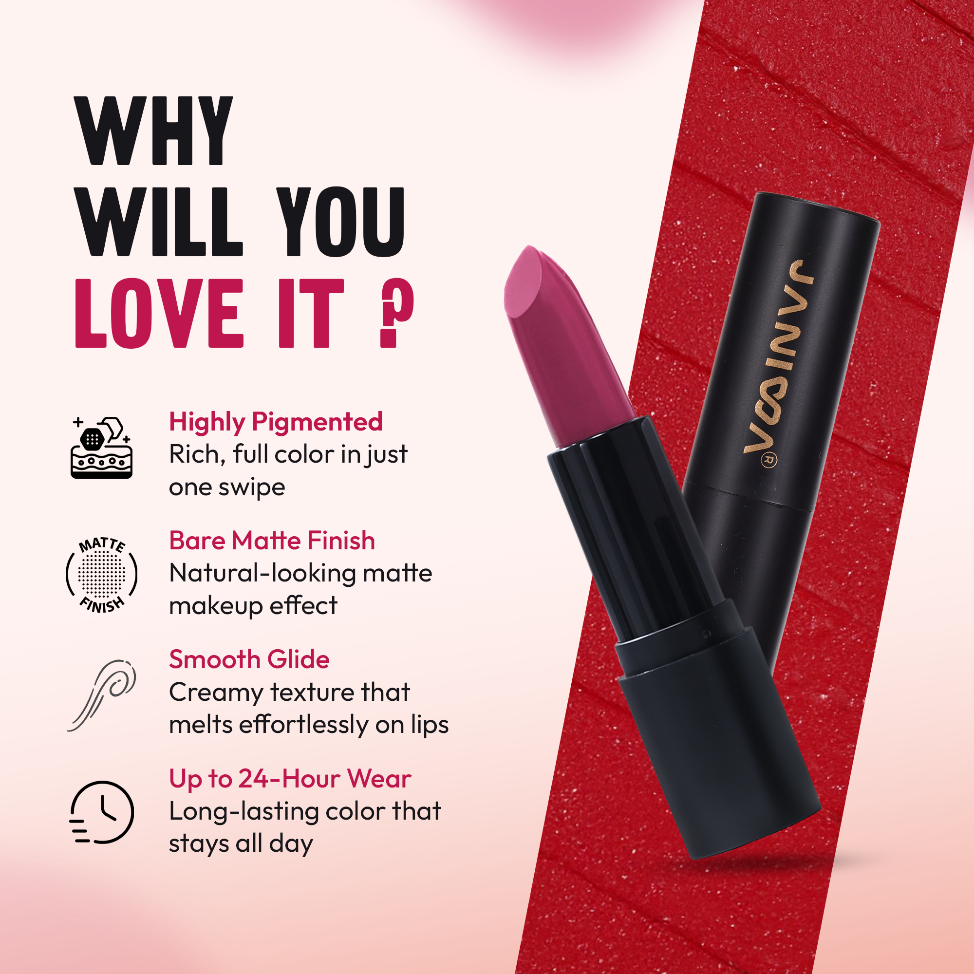 Janiwa Vegan Velvet Mist Matte Lipstick