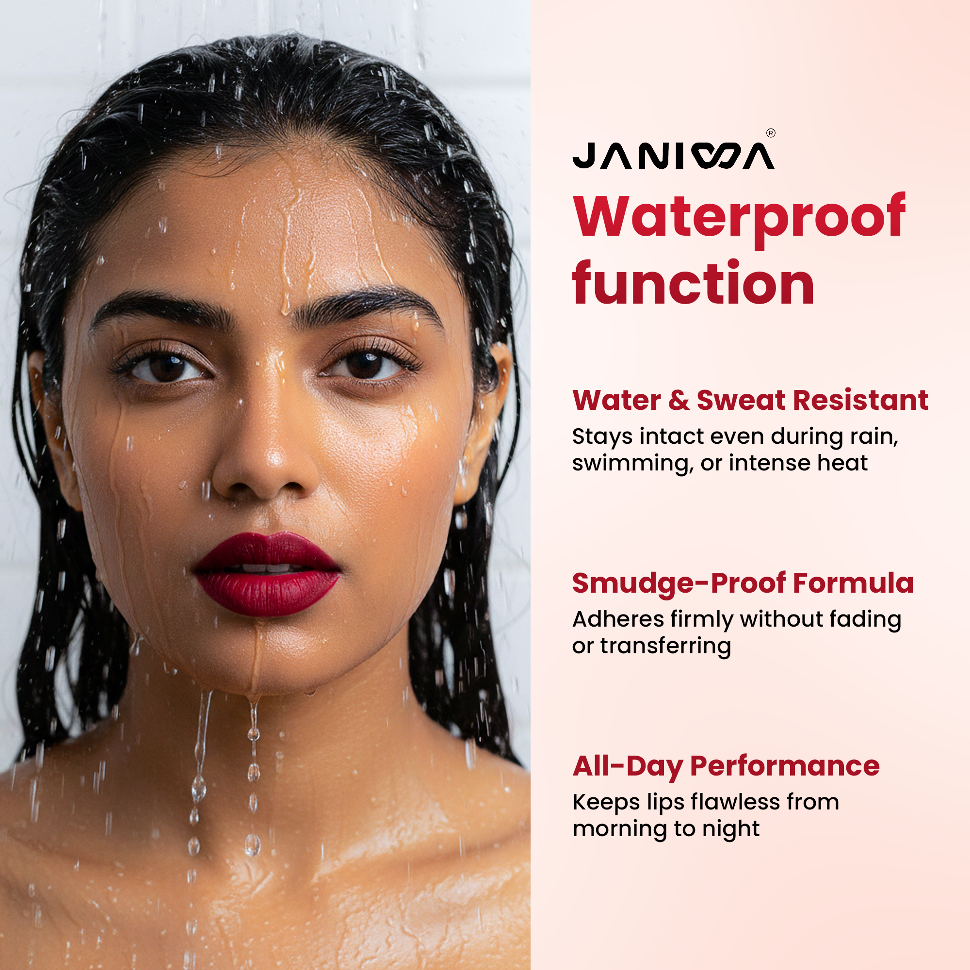 Janiwa Velvet Matte Liquid Lipstick - 6 ml