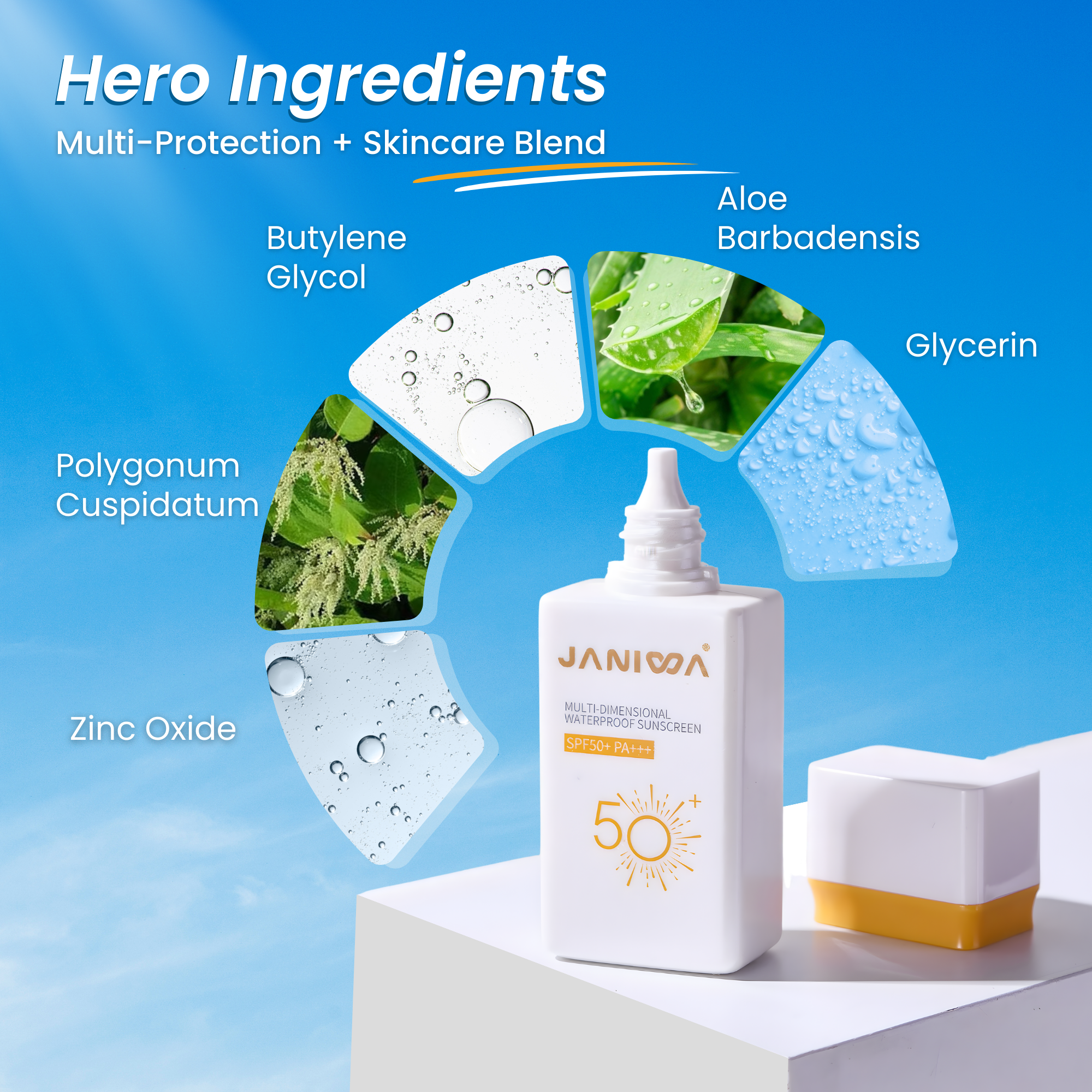 Janiwa Hydra-Shield Sunscreen SPF 50+ PA+++ - 30 g