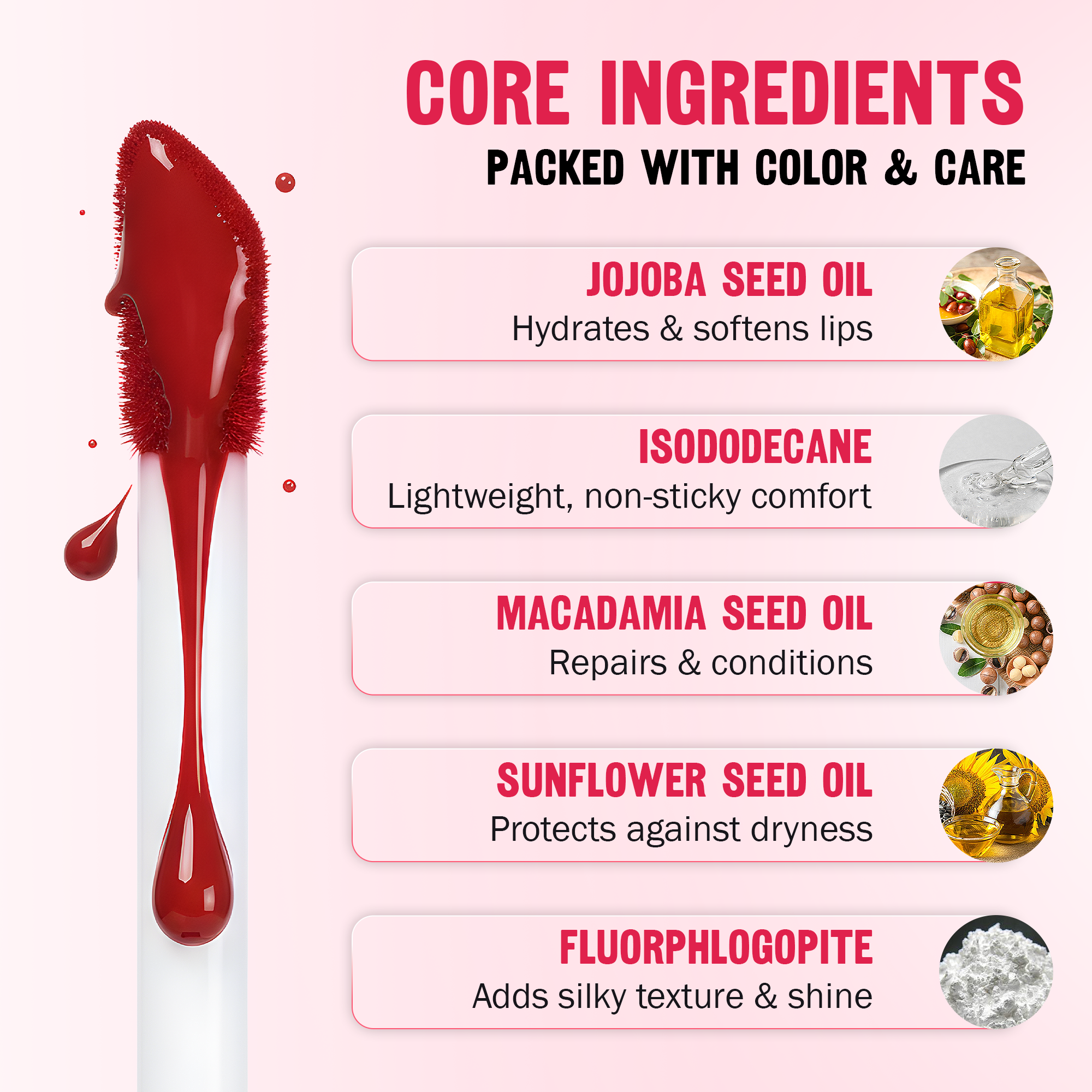 Janiwa Vegan Velvet Matte Liquid Lipstick Set (6 Pcs)