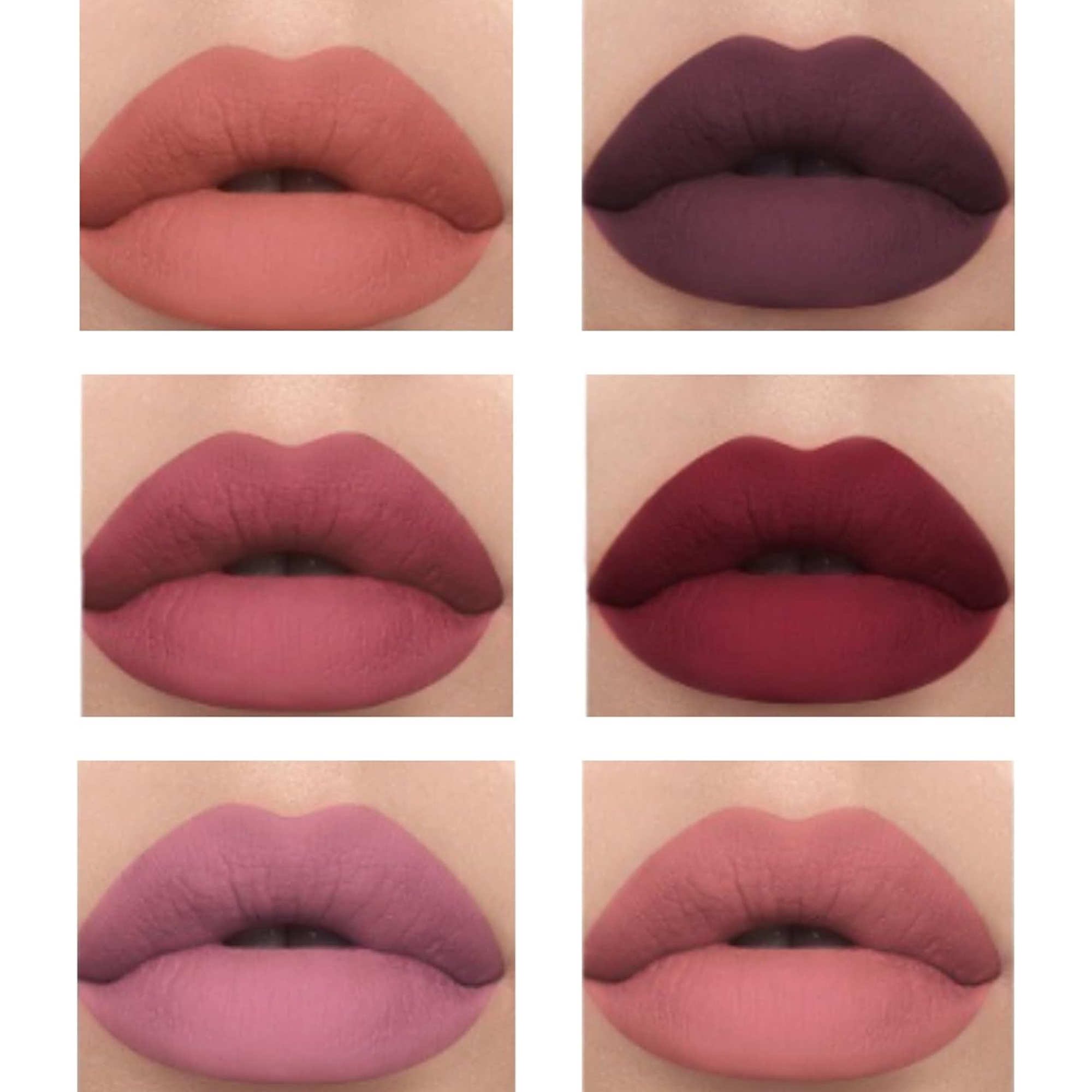 Janiwa Vegan Velvet Matte Liquid Lipstick Set (6 Pcs)