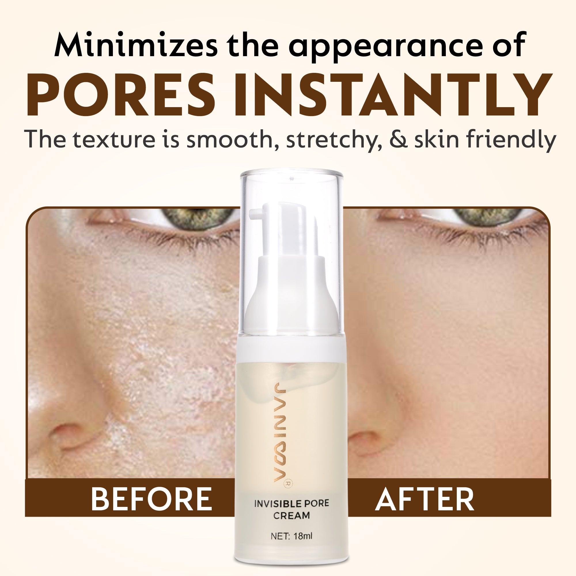 Janiwa Invisible Pore Face Cream - 18 ml